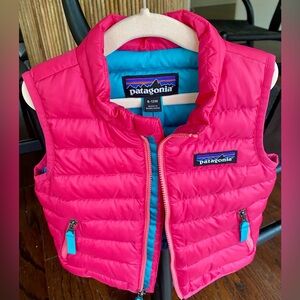 Patagonia Kids Bright Pink Puffer Vest